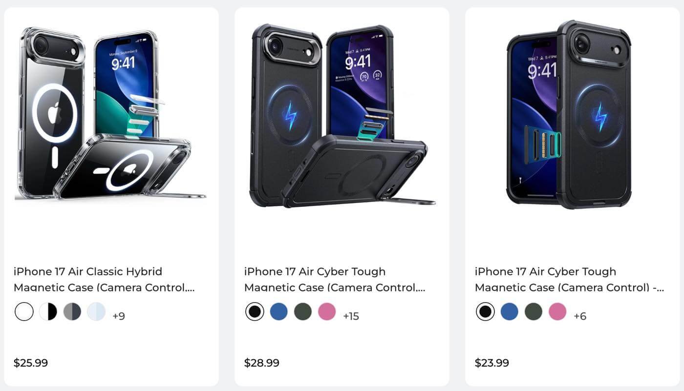 著名ケースメーカーのESRが｢iPhone 17｣シリーズのケースを早くも販売中