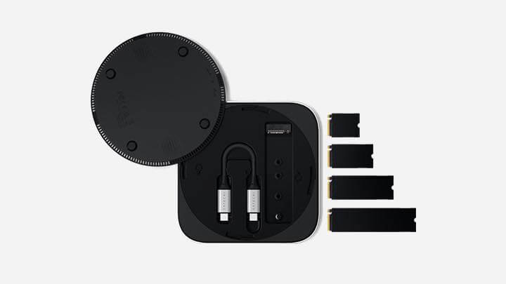 M4搭載｢Mac mini｣に最適なSatechiの｢USB4 スリムNVMe SSDエンクロージャー｣が9月26日に発売へ