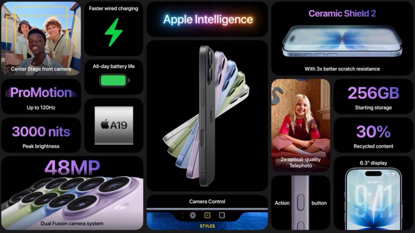 Apple、「iPhone 17」を発表|A19チップやProMotionディスプレイ搭載