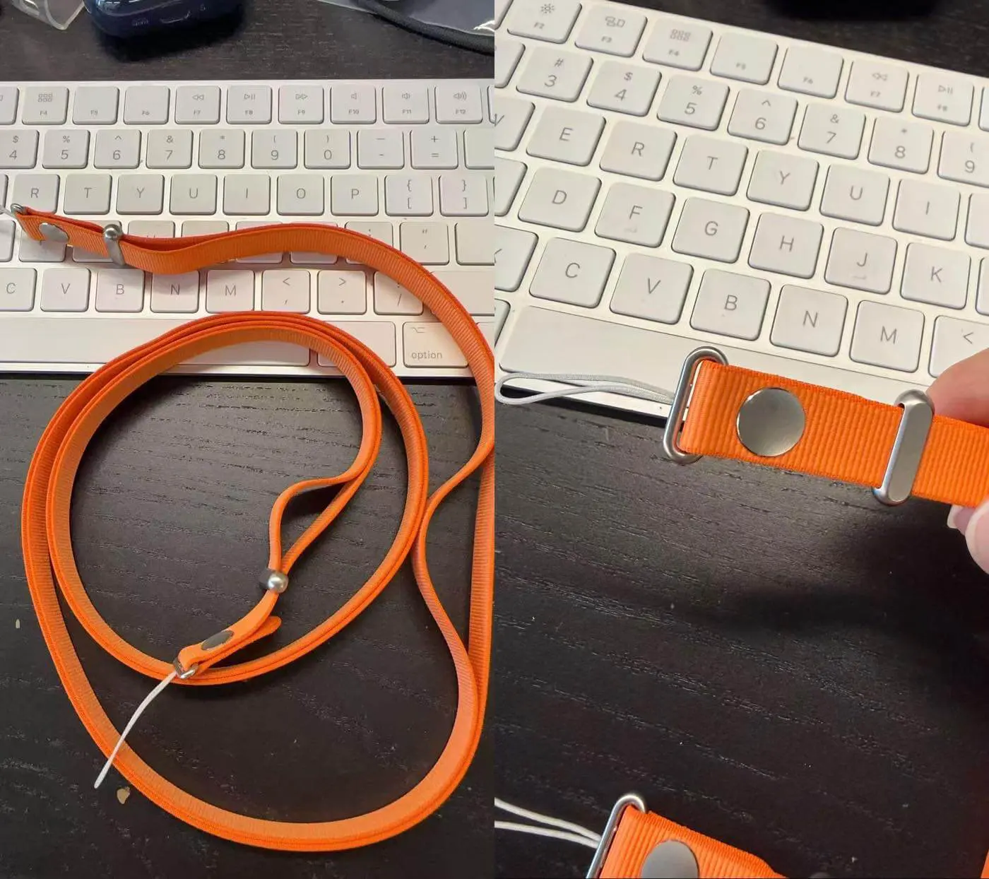 Apple純正　iPhone クロスボディストラップ オレンジ これがApple純正の｢iPhone 17｣向けクロスボディストラップ