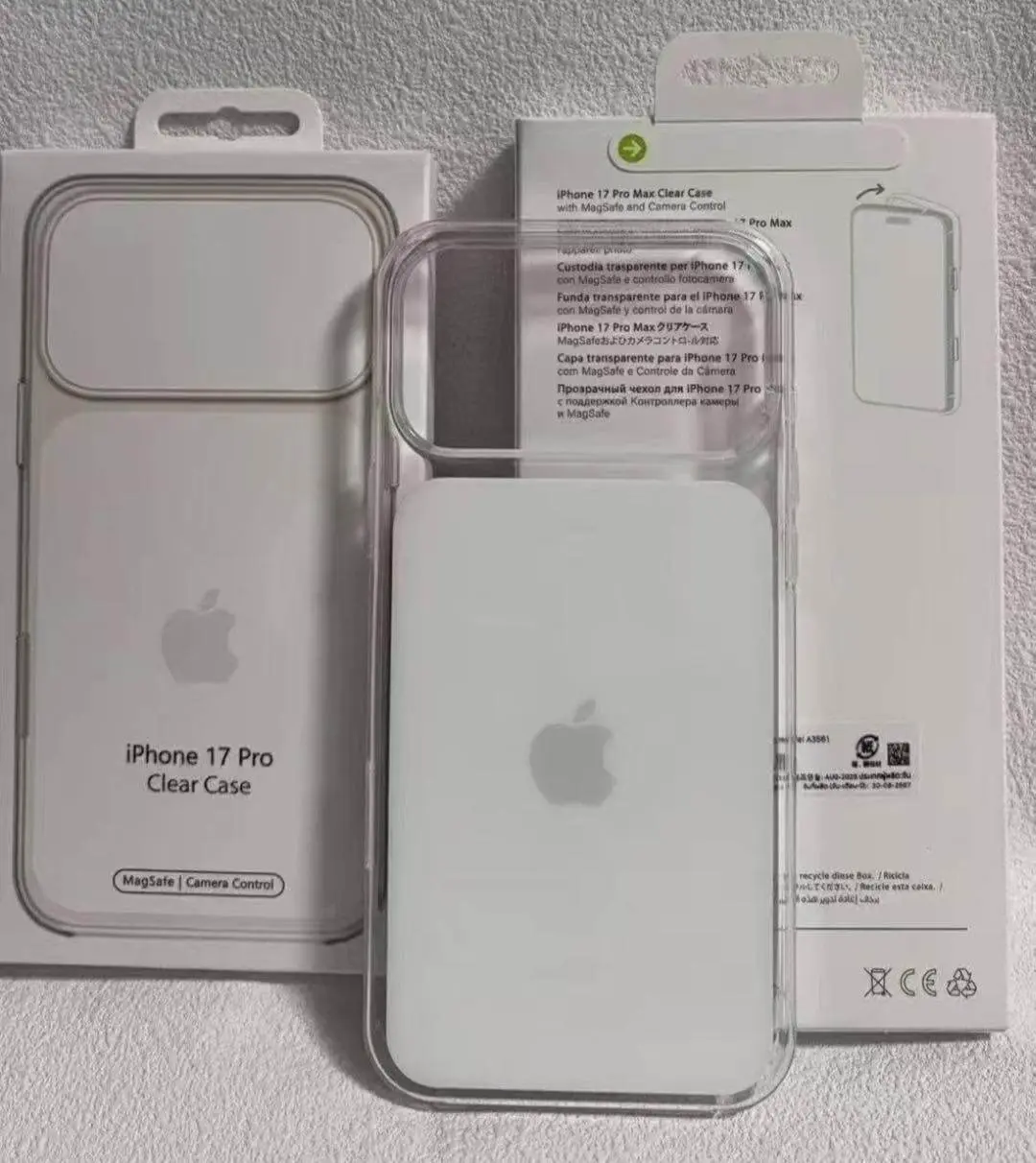 新品・未開封Apple純正 iPhone 17 Pro Max用ケース iPhone 17 Pro Max｣用の純正クリアケースの写真が流出か | 気に