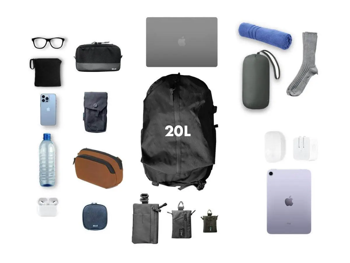 軽量・頑丈・コンパクトながら20リットル分の収納が可能な