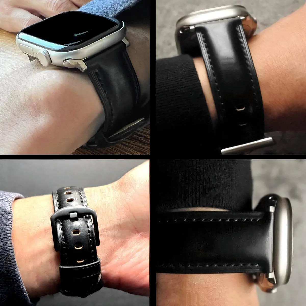 シェルコードバンを採用したApple Watch用バンド「MinZ Shell Cordovan