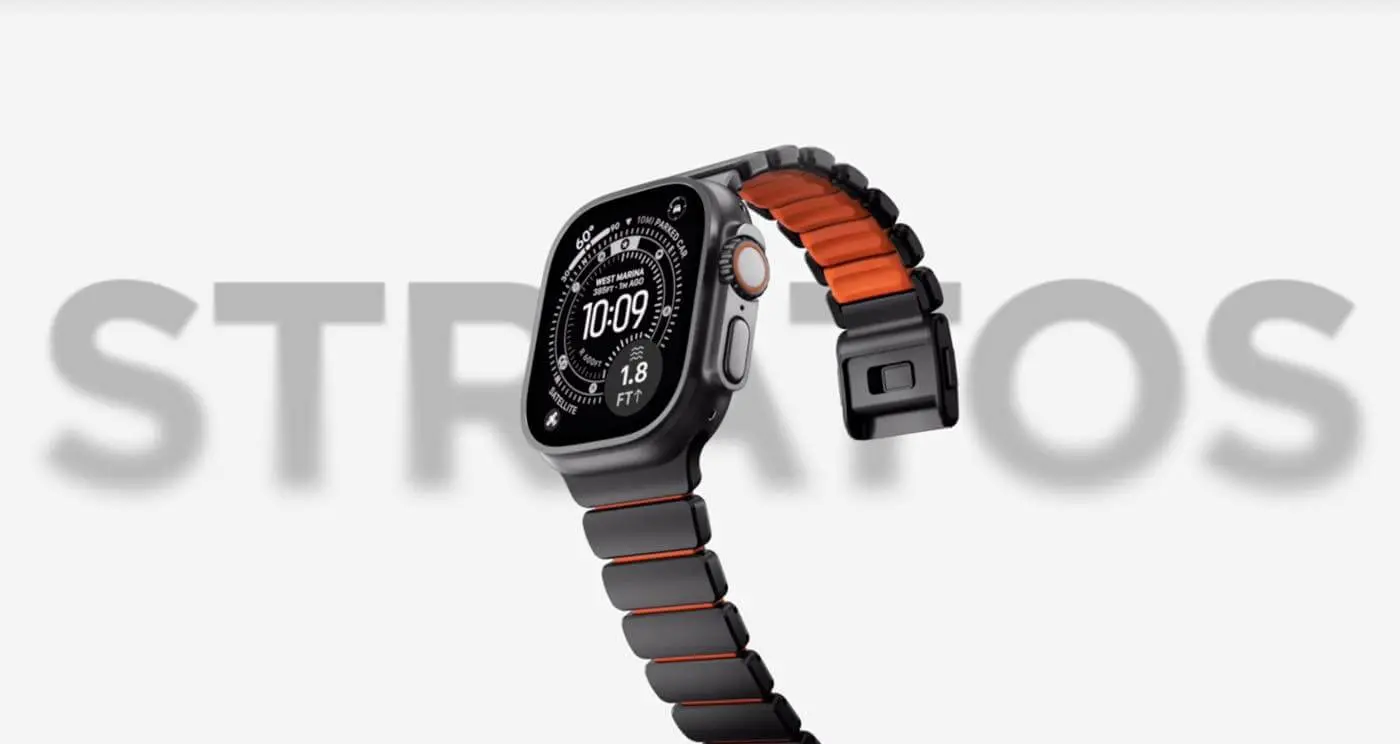Nomad、Apple Watch向けの新バンド｢Stratos Band｣を発表｜チタンとFKM 
