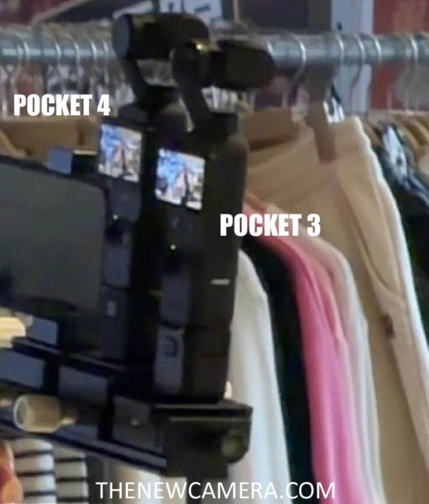 ｢DJI Osmo Pocket 4｣と｢Osmo Pocket 3｣の比較テストを激写したとされる画像が登場