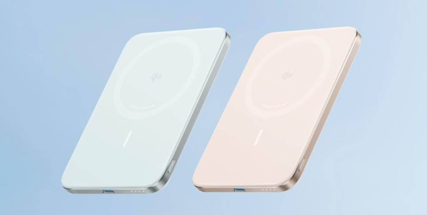 Anker史上最薄のマグネット式ワイヤレス充電対応モバイルバッテリー「Anker Nano Power Bank (5000mAh, MagGo, Slim)」にブルーとゴールドの新色登場