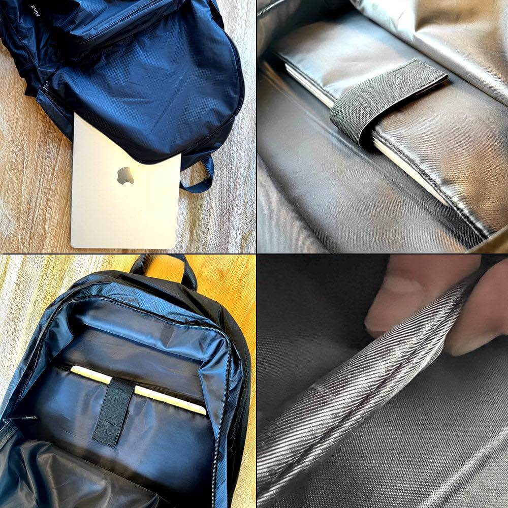 MacBook/iPadの保護スリーブ搭載 & 580gの超軽量Appleデバイス収納デイパック「MinZ DAYPACK Air」発売