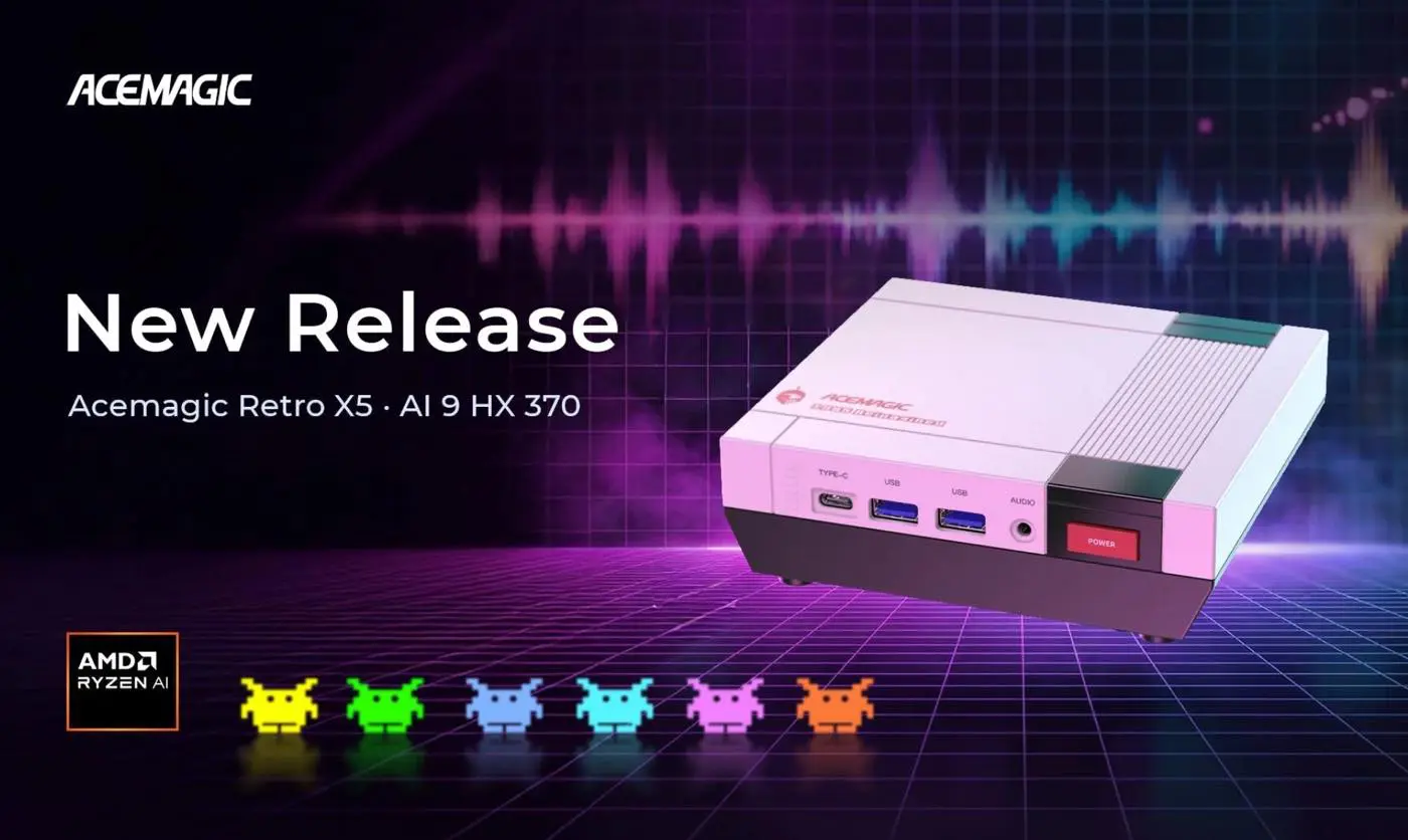 ACEMAGIC、米国版ファミコンことNES風のデザインが特徴のミニPC「Retro