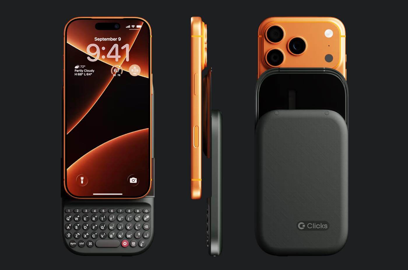 Clicks、Qi2対応で様々なスマホの取付可能＆横持ちでも利用可能なワイヤレスキーボード｢Power Keyboard｣を発表