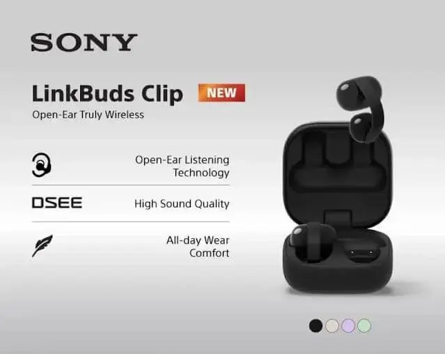 ソニー初のイヤーカフ型イヤホン｢LinkBuds Clip｣の製品デザインが