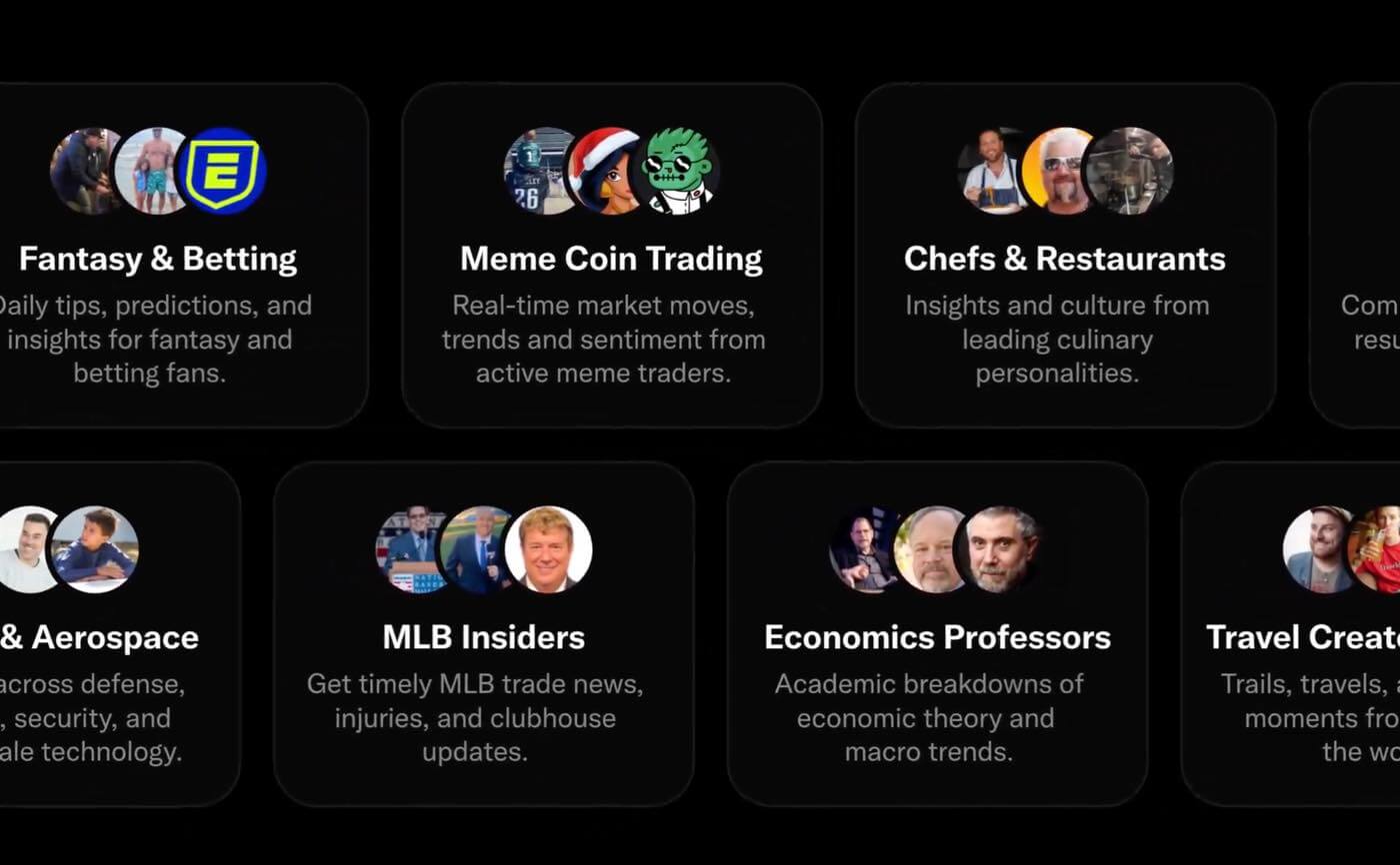 X、新規ユーザーの興味に合ったアカウントをまとめて紹介する｢Starterpacks｣を今後数週間で導入へ