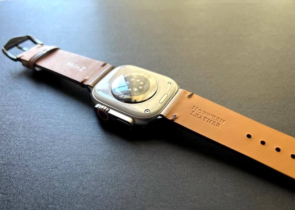 堅牢でしなやかな”クロムエクセルレザー”を厳選採用したApple Watch用レザーバンド「MinZ Horween Leather Band」発売