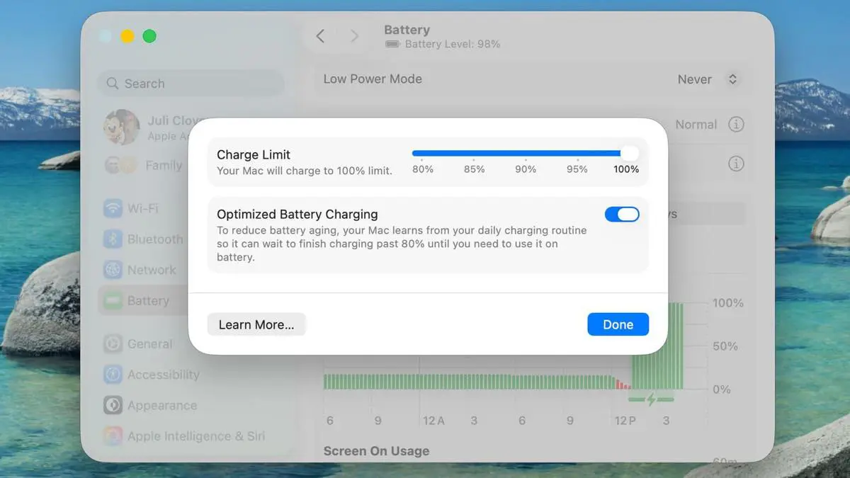 macOS Tahoe 26.4｣ではMacでも充電上限の機能が利用可能に | 気になる