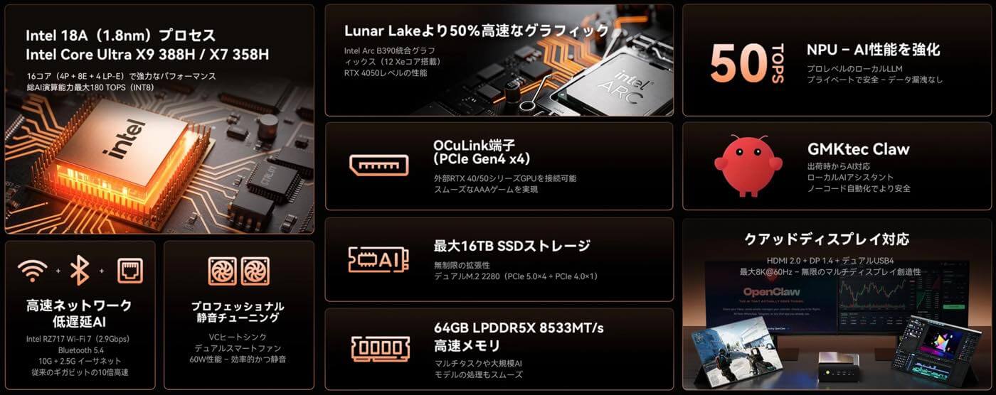 GMKtec、現時点で最高スペックのPanther Lake搭載ミニPC「EVO-T2S」の予約販売を3月31日に開始 ｰ 50台限定