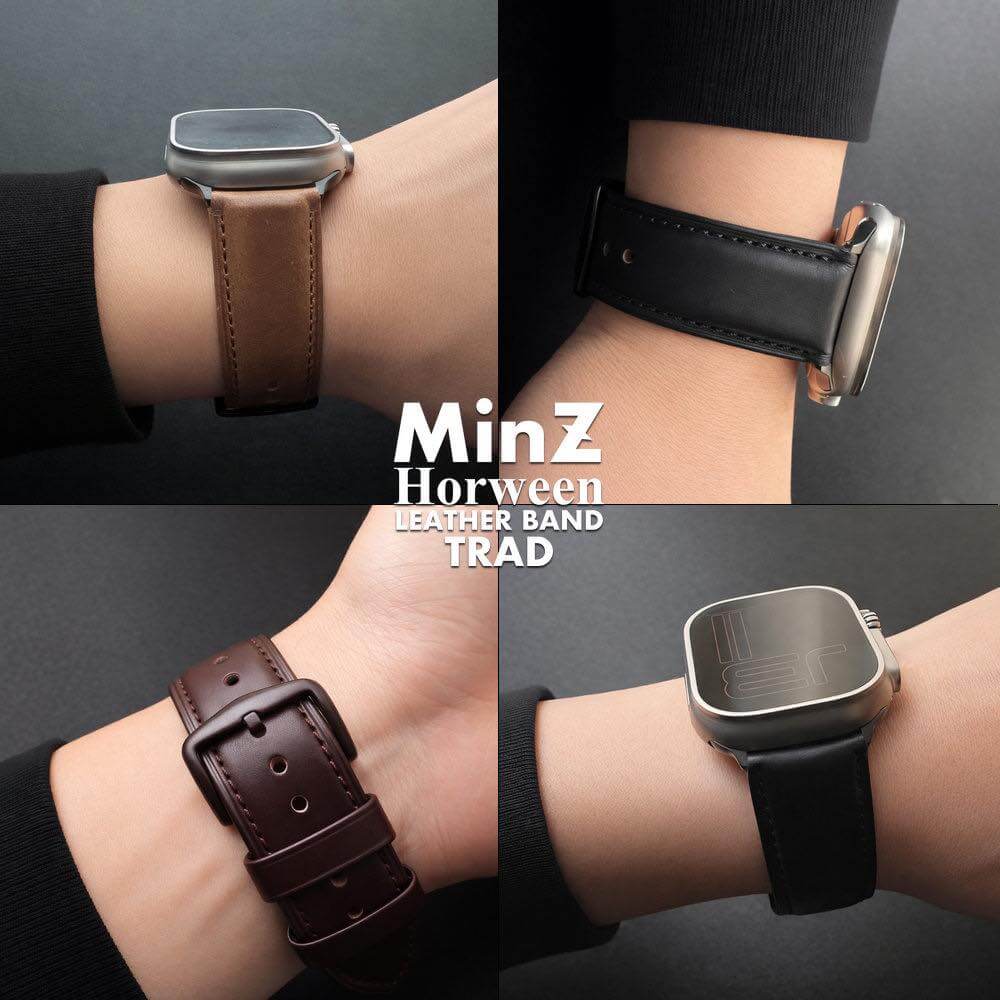 “経年変化”が主役のApple Watch用レザーバンド「MinZ Horween Leather Band TRAD」が登場