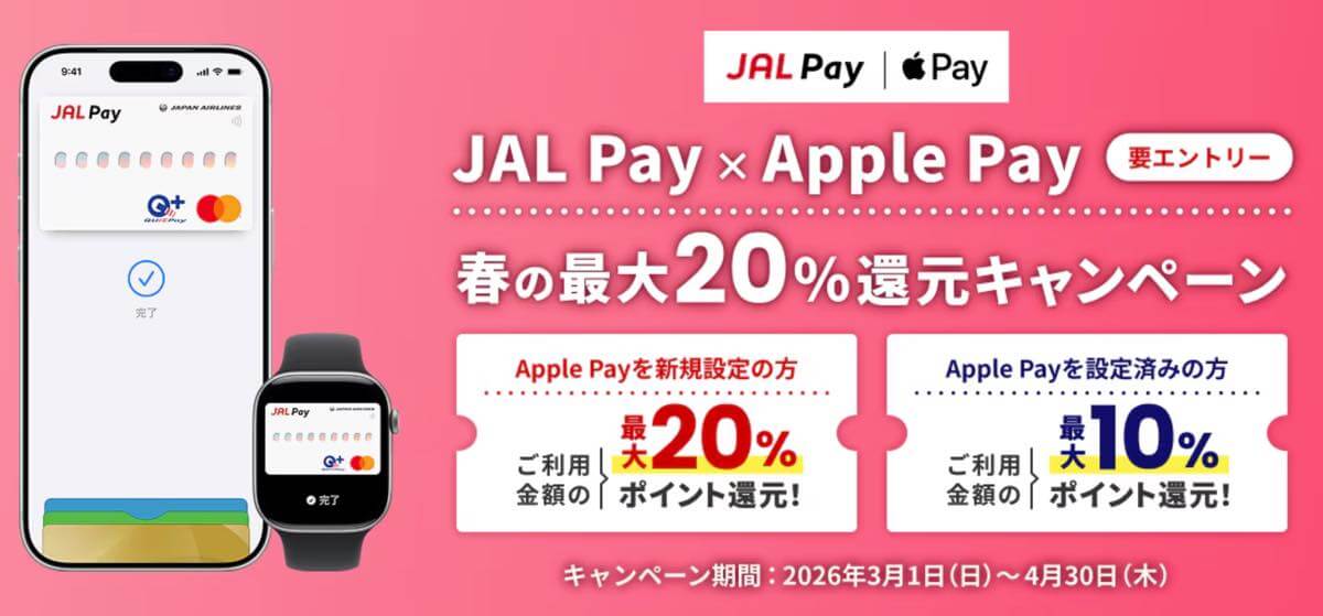JCB・JAL Pay・Kyash・d払いがApple Payの各種キャンペーンをスタート