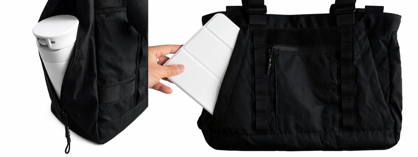 MacBookシリーズ全サイズ対応の保護パッド付きタクティカルトートバッグ「MinZ Tote Book for MacBook」発売