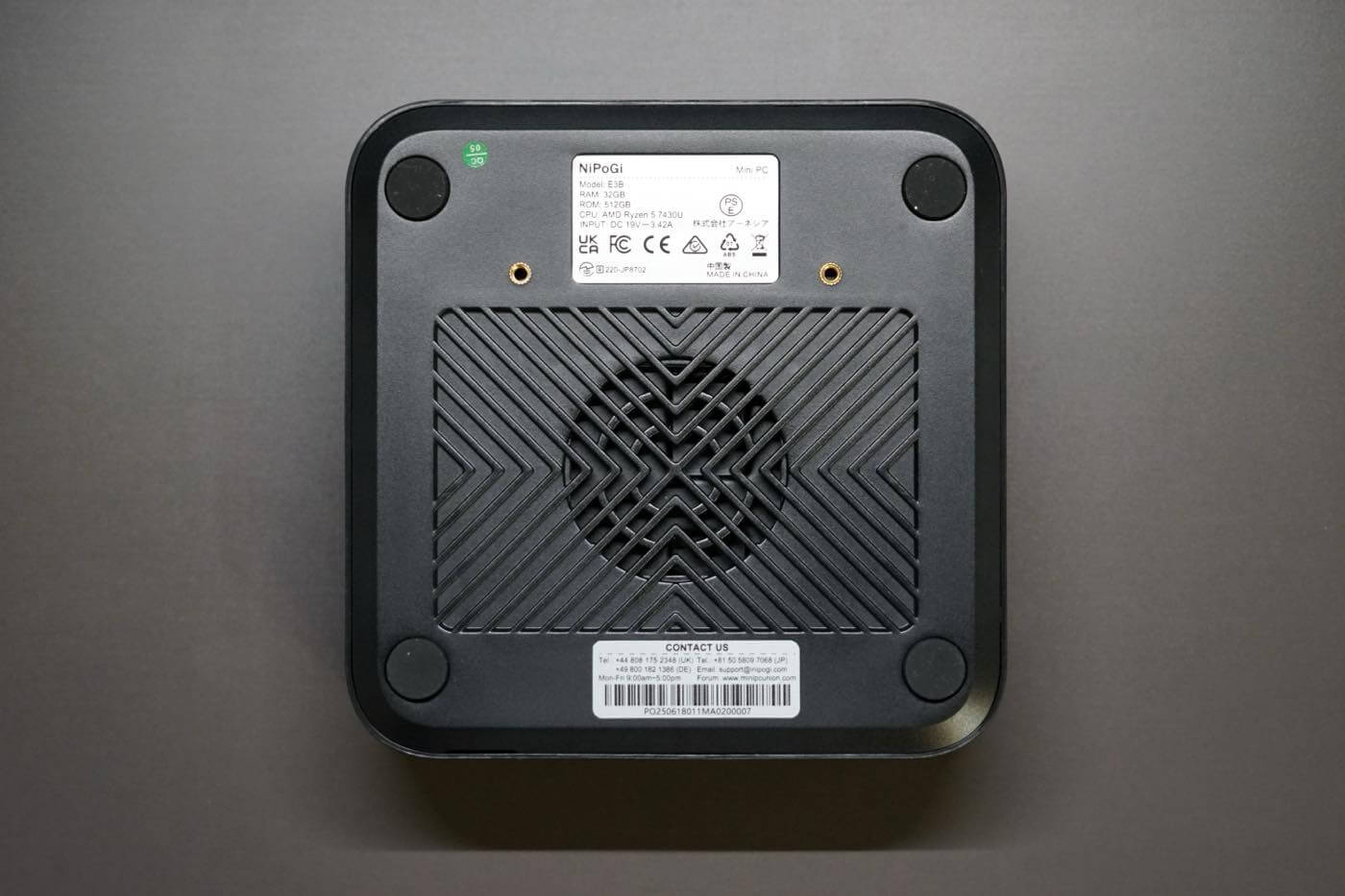 【レビュー】ミニPC ｢NiPoGi E3B｣ のRyzen 5 7430U搭載モデルをチェック