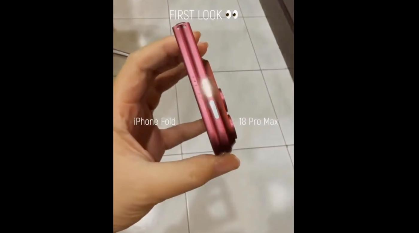 ｢iPhone Fold｣と｢iPhone 18 Pro Max｣のダミーモデルを撮影した動画が登場