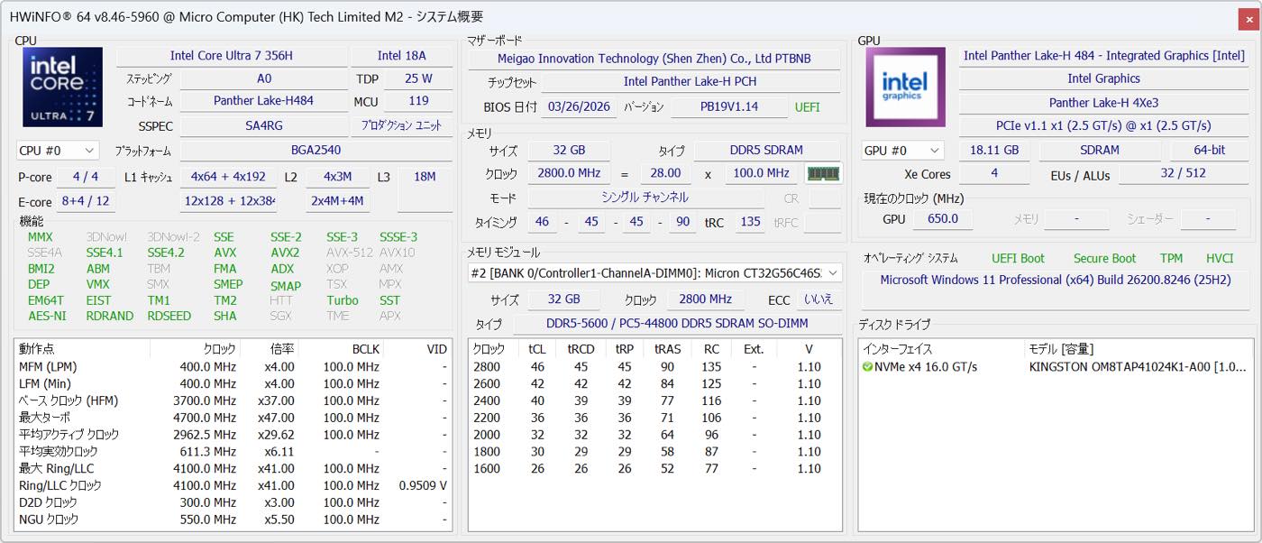 【レビュー】Core Ultra 7 356H搭載ミニPC｢Minisfourm M2｣ ｰ ローカルLLMが実行可能 & マルチフレーム生成対応が特徴
