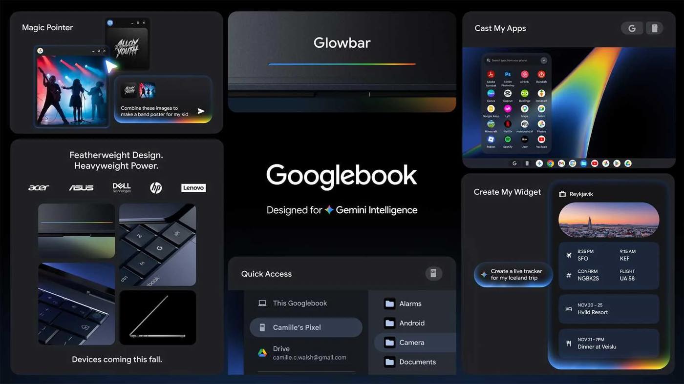 GoogleのノートPCブランドは「GoogleBook」として復活へ ー 今秋に各社から製品が投入される模様