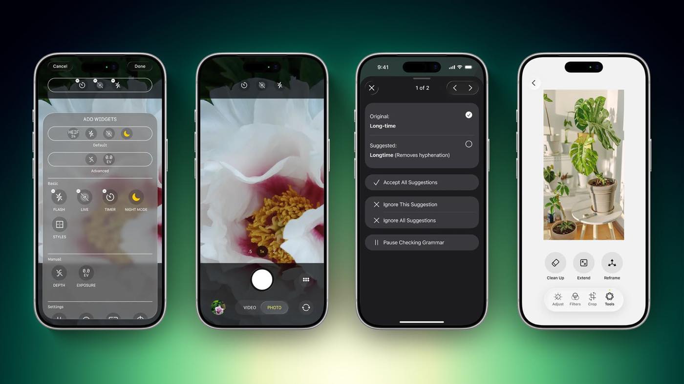 「iOS 27」の「カメラ」および「写真」アプリに搭載されるAI機能とそのUIが明らかに