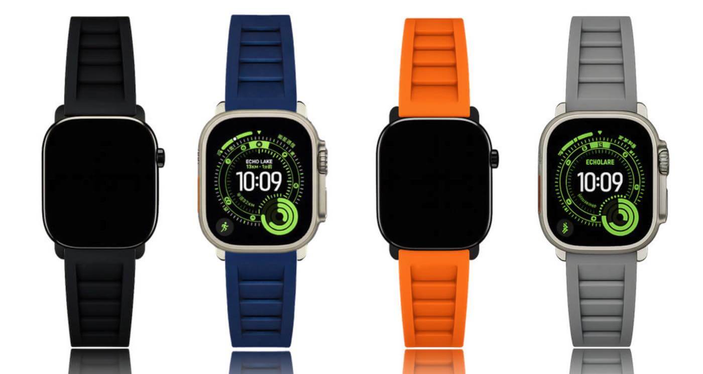 【レビュー】通気性に優れ、夏場にピッタリなApple Watch用スポーツバンド｢MinZ FKM mono Sport Band｣