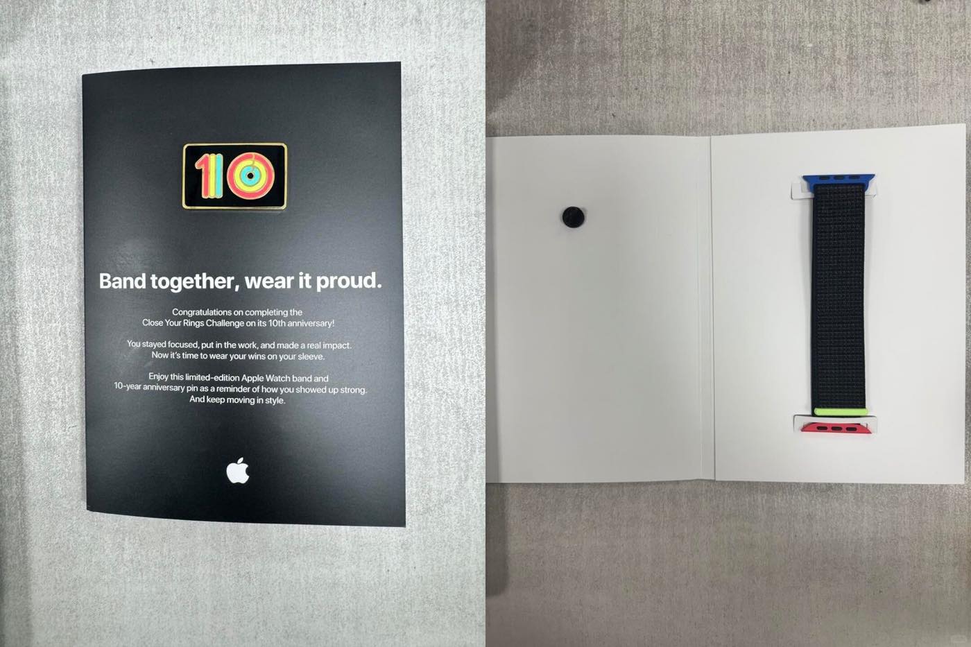 Apple、社内限定のチャレンジ企画10周年で限定バンドとピンバッジを社員に配布