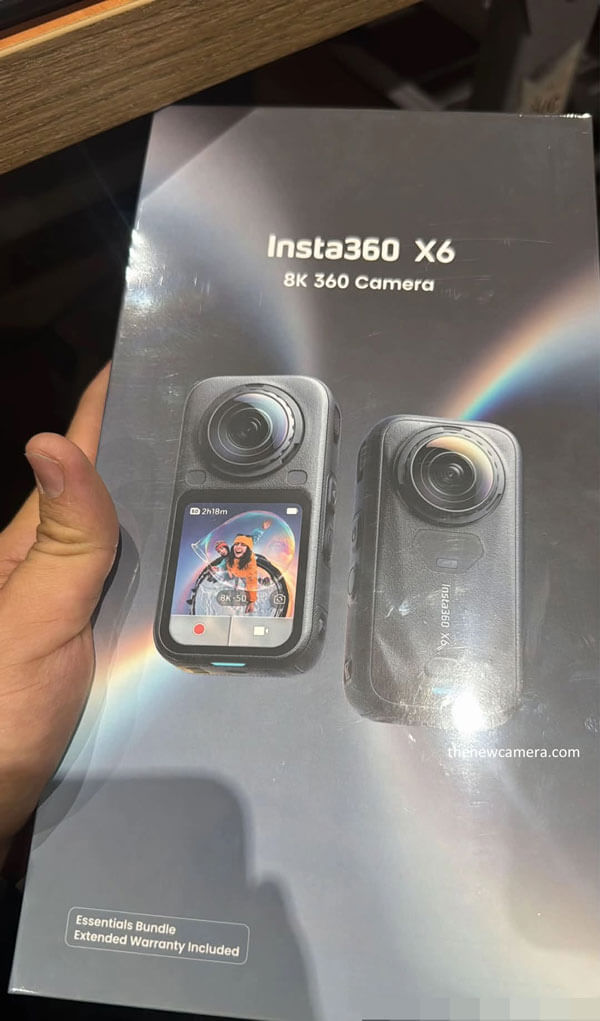 Insta360の新型360度アクションカメラ「Insta360 X6」、今度はパッケージ写真が流出