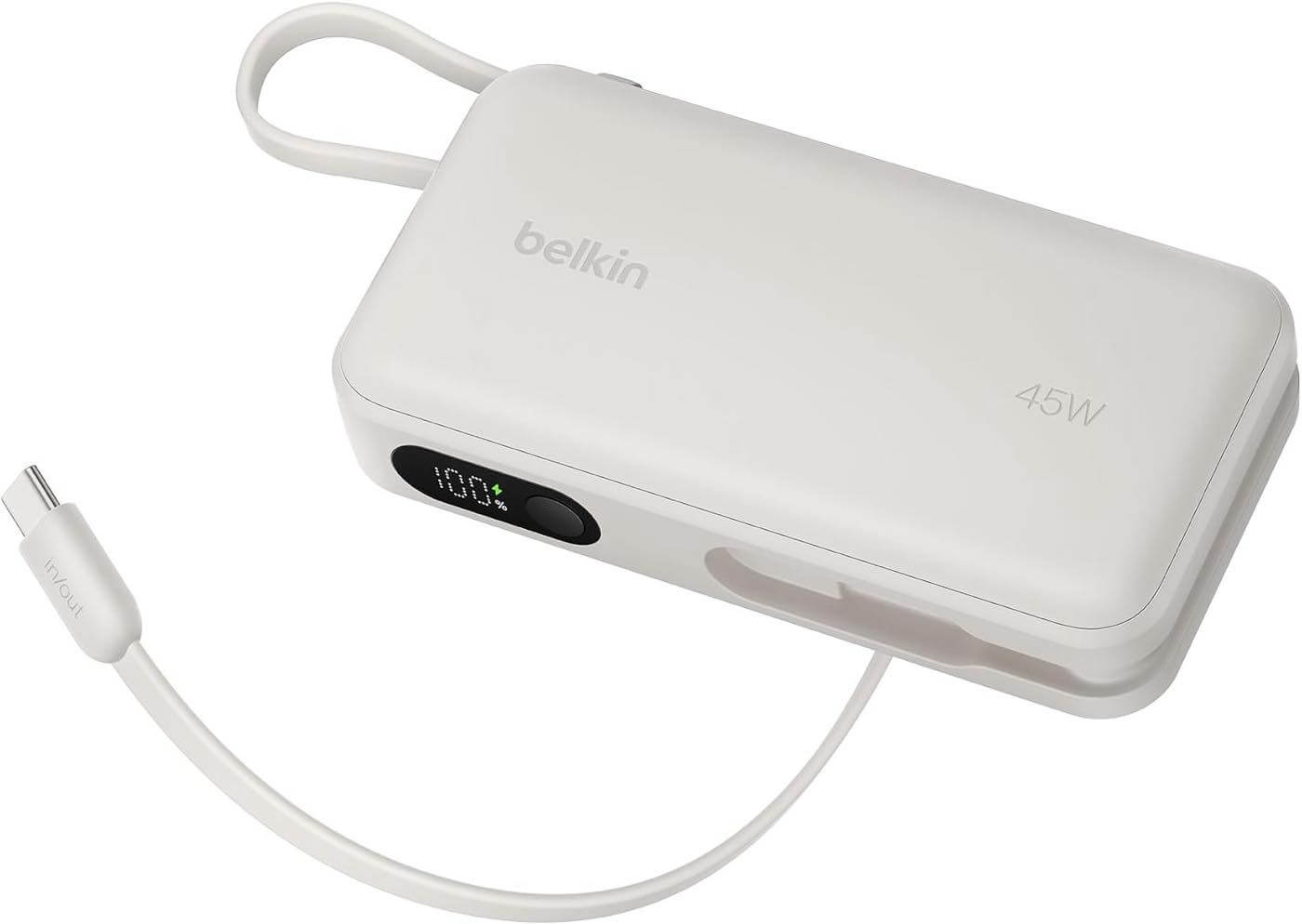 Belkin、USB-C充電ケーブルとディスプレイ搭載のモバイルバッテリー4製品を発売