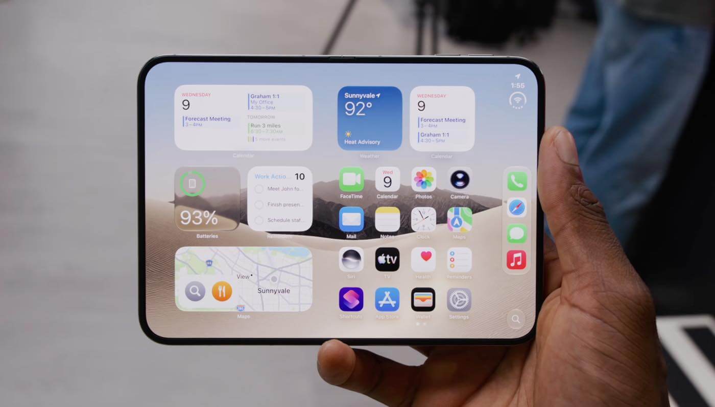 「iPhone Duo」の縦型ドック、配置出来るアプリは最大4つまで
