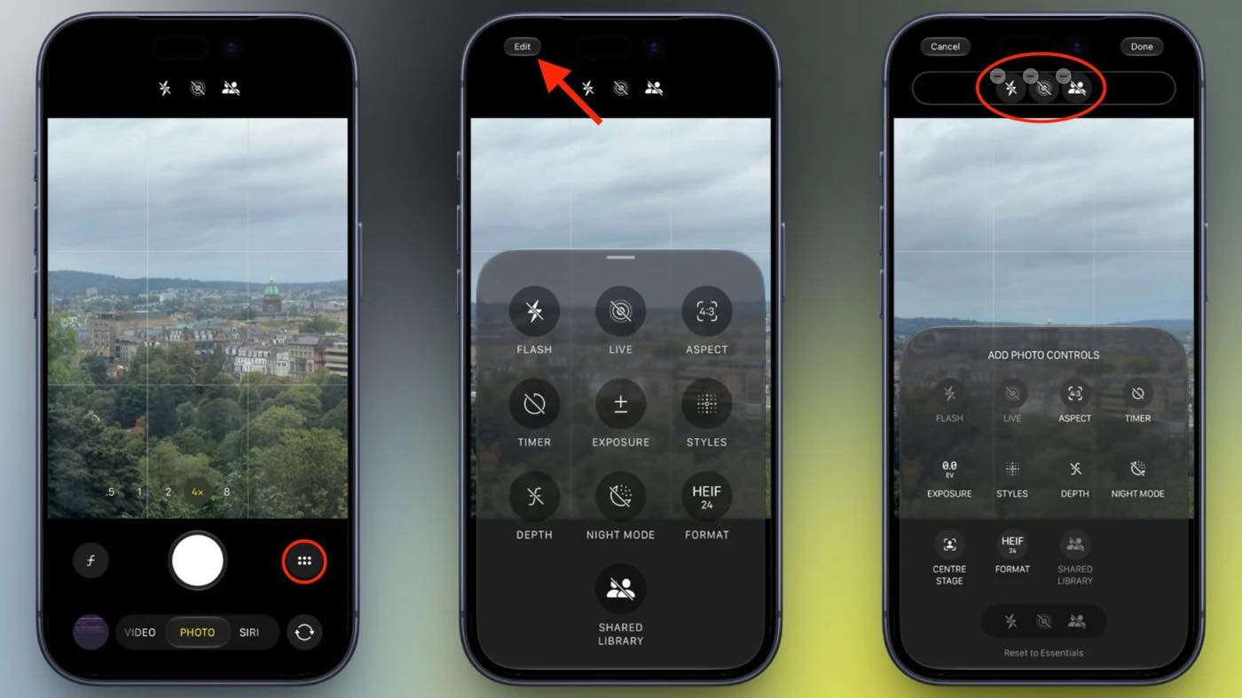 ｢iOS 27｣では｢カメラ｣アプリのコントロールのカスタマイズ機能が利用可能に