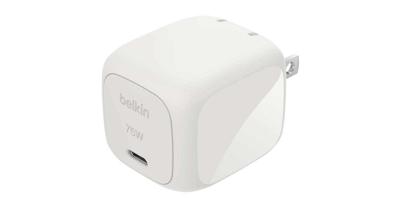 Belkin、待機電力ほぼゼロのZSPチップ搭載 & 次世代PD3.2・AVS対応のUSB充電器｢UltraCharge 75W GaN 充電器 ZSP｣を発売